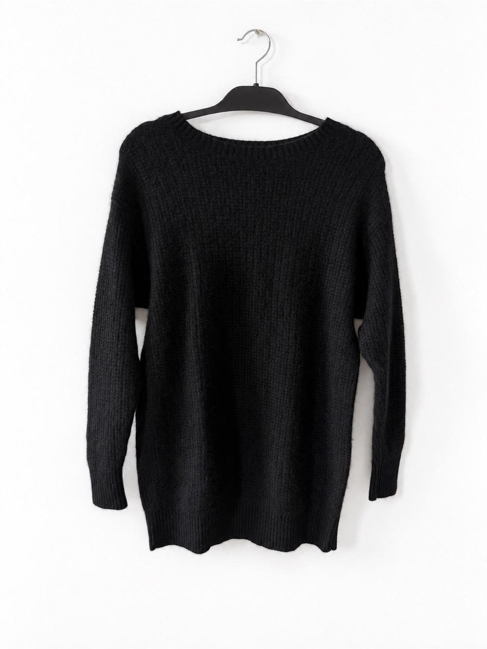 Ali Black Women's Crewneck Sweater Dress